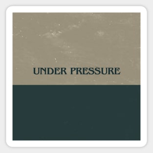 Under Pressure - Logic Album Art Sticker Sticker